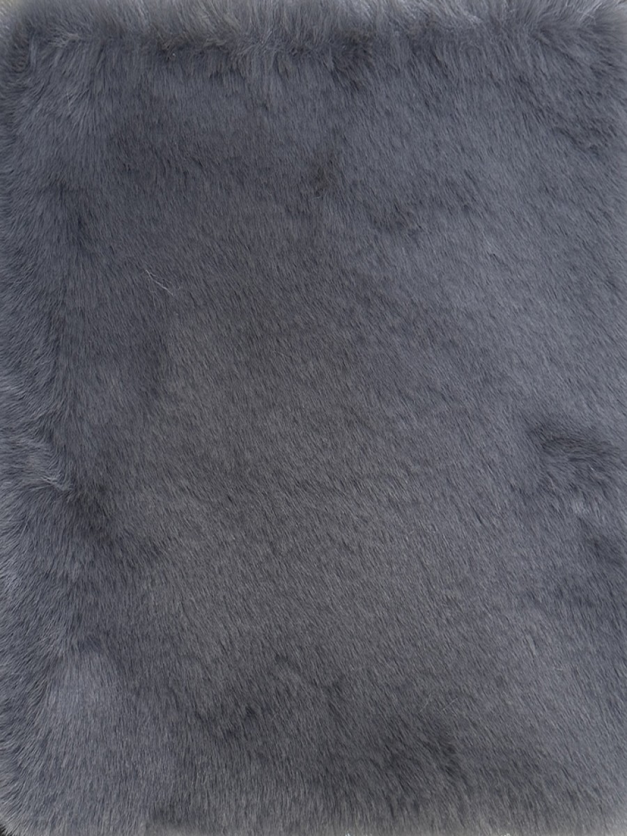 Faux Fur in a Dark Gray Color