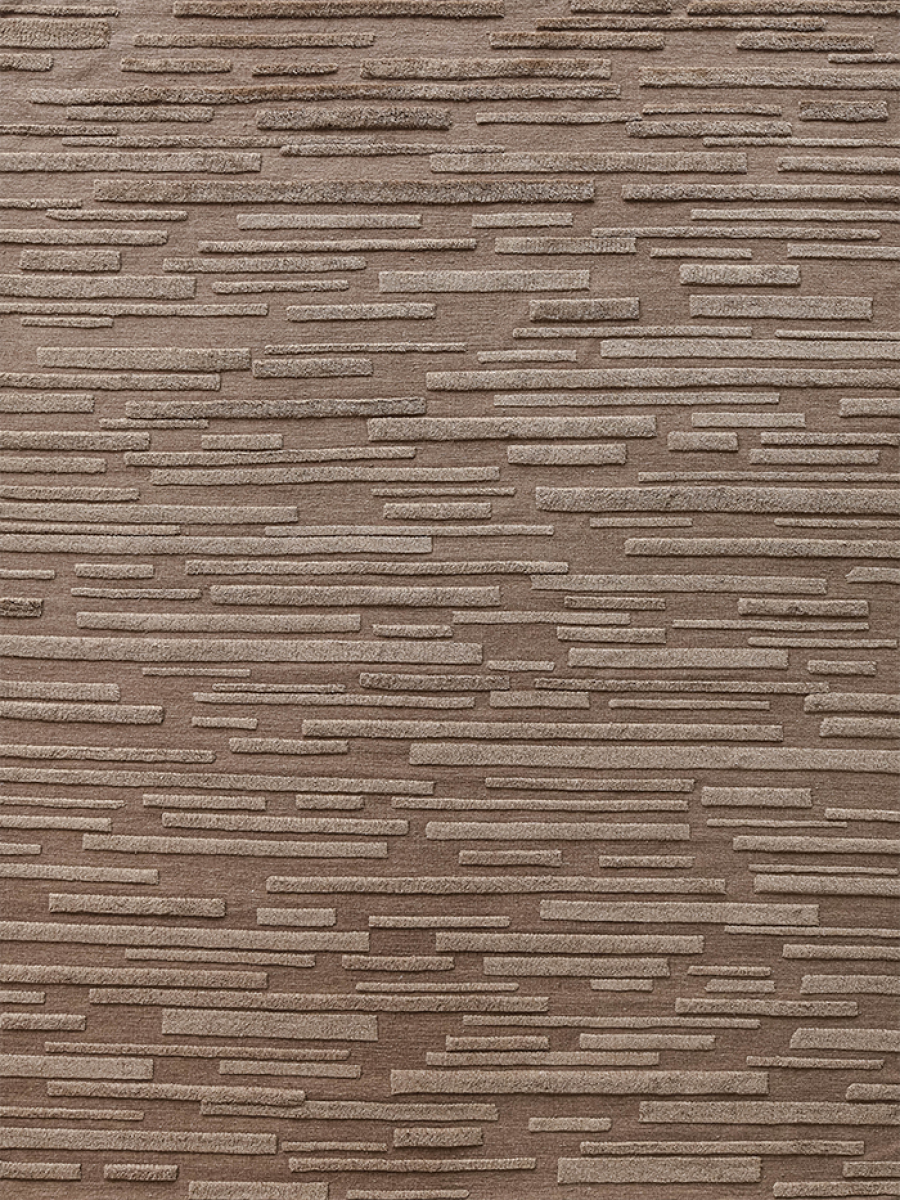 Textural Rug in Brown Color