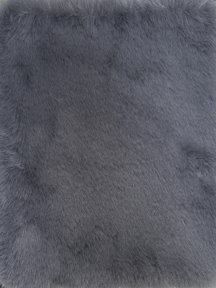Faux Fur in a Dark Gray Color